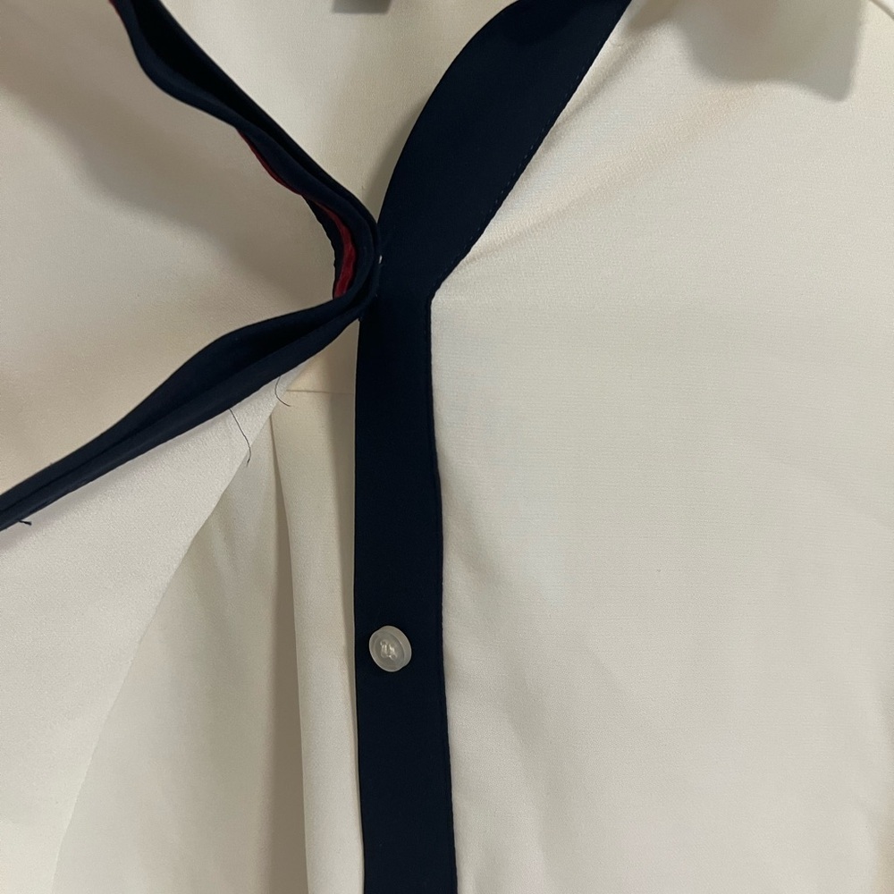 The Limited Cream Blouse with Black and Red Accents - Picture 6 of 6